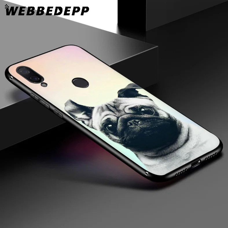 WEBBEDEPP Pug Dog Funny Soft Case for Xiaomi Redmi K20 7A 4A 4X 5 5A 6 6A S2 Note 8 4 7 Pro Plus Prime |