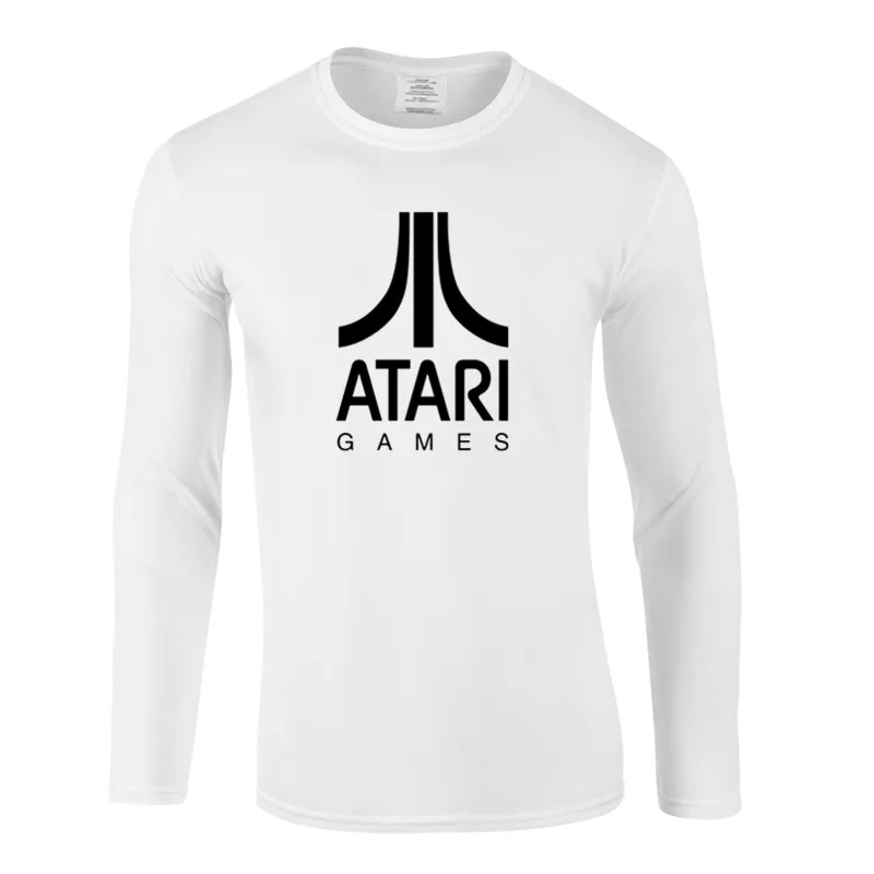 Забавная Новая летняя ATARI игра Мода уникальный классический хлопок с длинными