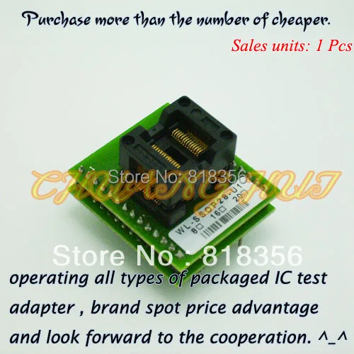 WL-SSOP28-U1 Adapter for Wellon Programmer Adapter TSSOP28 Adapter IC Test Socket/IC Socket