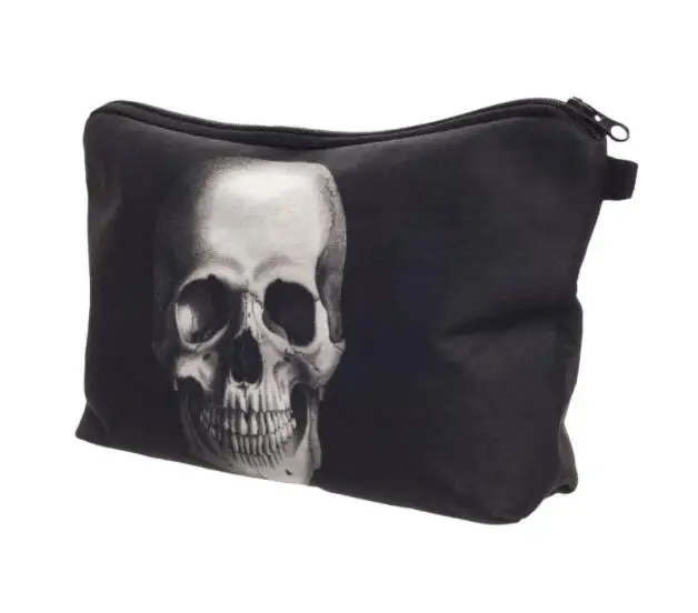 DHL 100 pieces skeleton Skull change coin purse animal picture women small women wallet make up bag day clutch