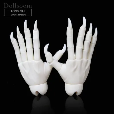long nail hands BJD шарнирные руки подходит для 1/3 или 1/4 bjd кукла мальчик и девочка тело - Цвет: long nail hands