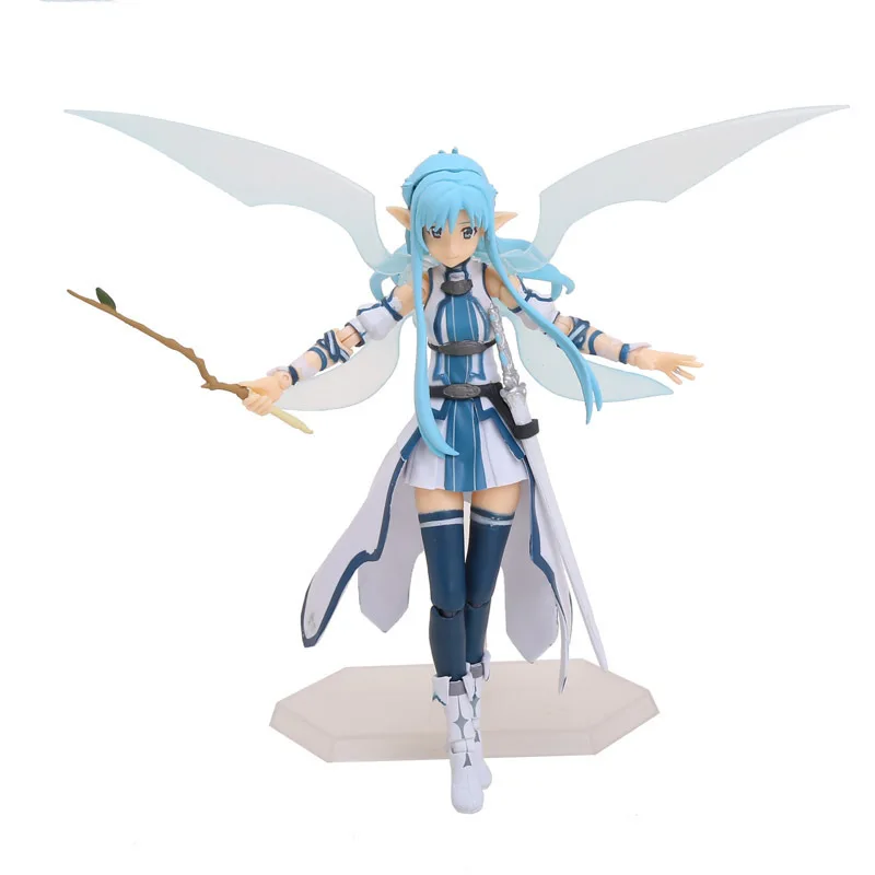 15cm Anime Sword Art Online II SAO Asuna ALO ver. Figma PVC Action Figure Collectible Model Toys Doll Christmas Gifts With Box|gift collection|art onlinesword art online |
