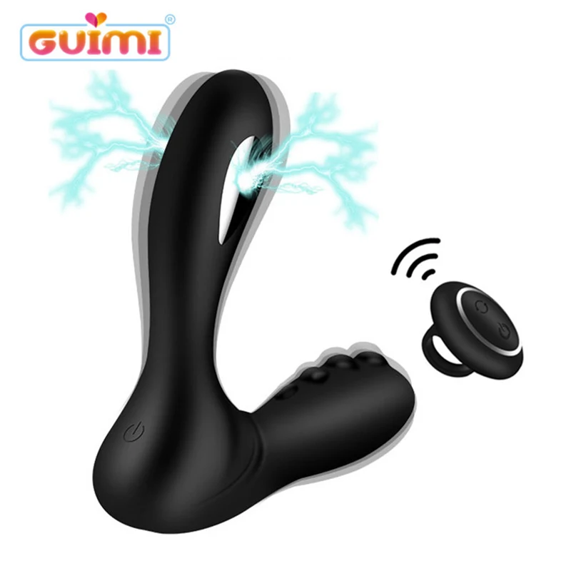 GUIMI Анальный вибратор с дистанционным управлением массажер простаты Анальная