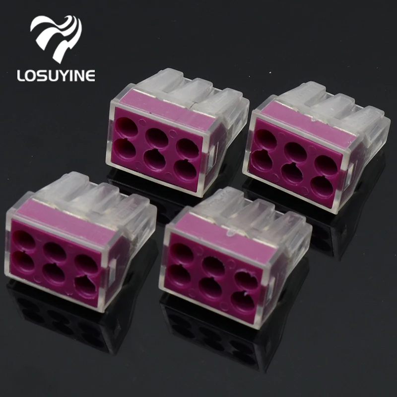

10x Building wiring terminal connector 6Pin wire connector 1-2.5mm2 PCT-106