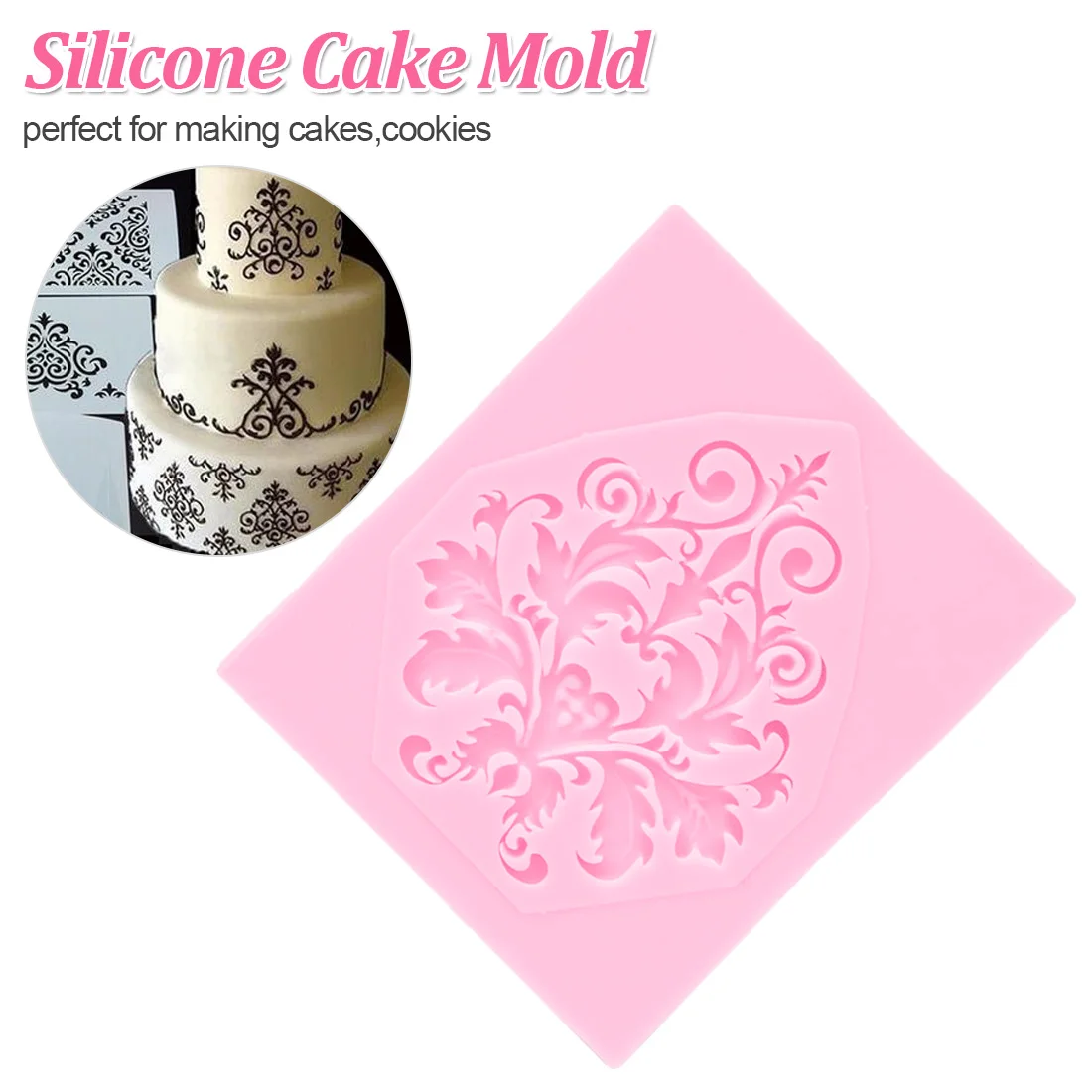 Силиконовая форма для украшения тортов в форме розы инструменты из мастики