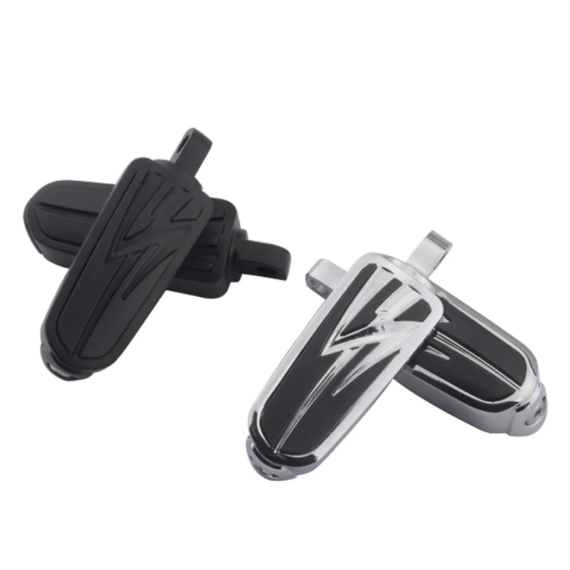 

Chrome&Black Motorcycle Foot Rests Foot Peg Pedals For Touring Softail V-Rod Sportster XL 883 1200 Motocross Scooter Accessories