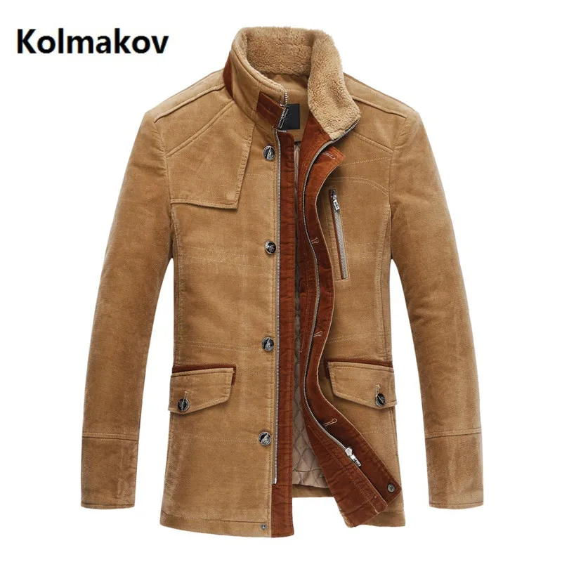 Утепленные классические зимние пальто мужская деловая куртка