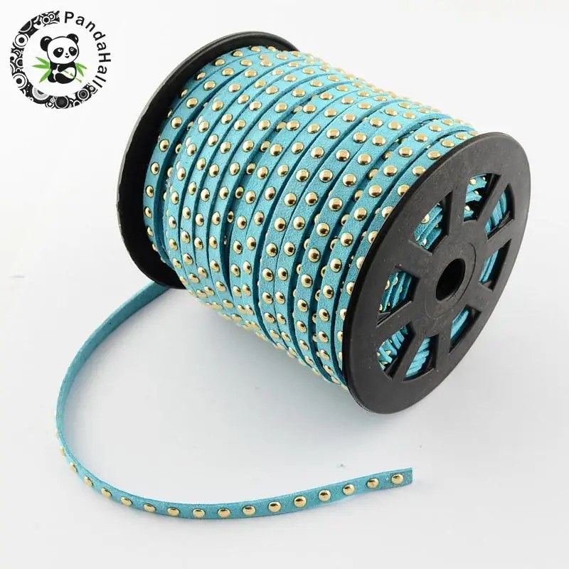 Шнур из искусственной замши для изготовления украшений в стиле панк рок 6x2 5 мм 50