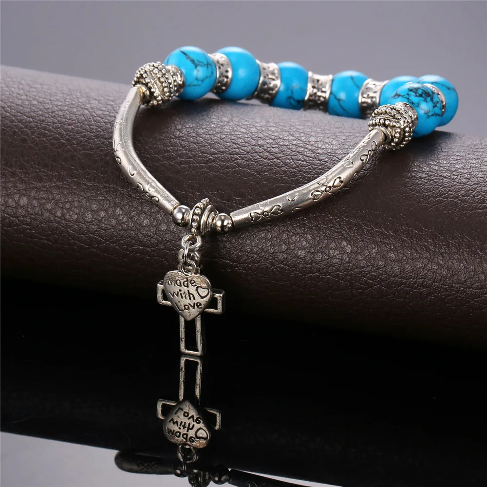 U7 Старинные Посеребренные Чешские Браслеты Из Бисера Для Женщин Турецкие