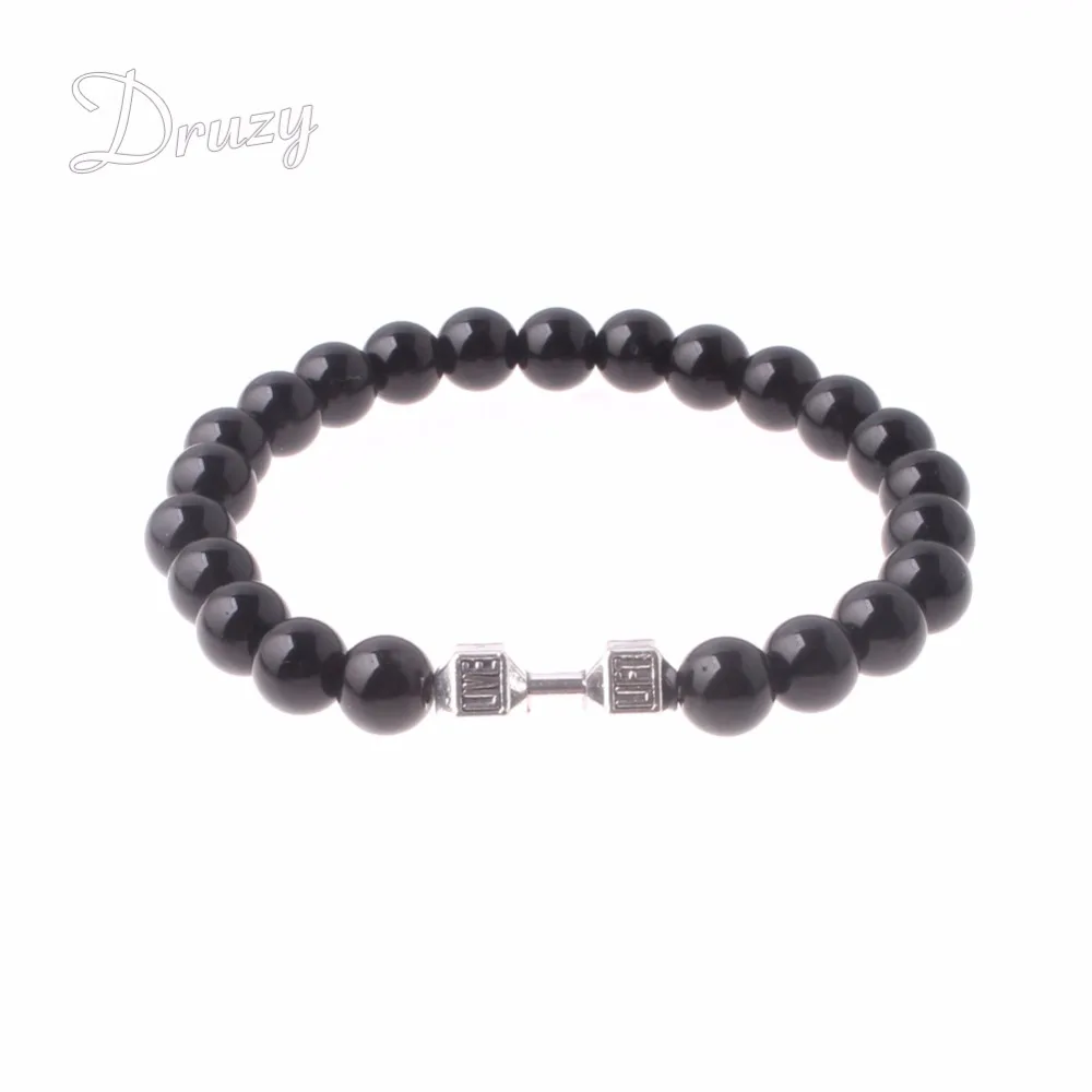 Лидер продаж браслет Друза унисекс с бусинами из натурального камня Mala ювелирные