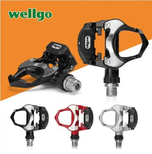 Wellgo R302 Aluminum Alloy Road Bike MTB Bicycle Pedals Self-locking Pedal Ultralight 270g/pair 3 colors | Спорт и развлечения