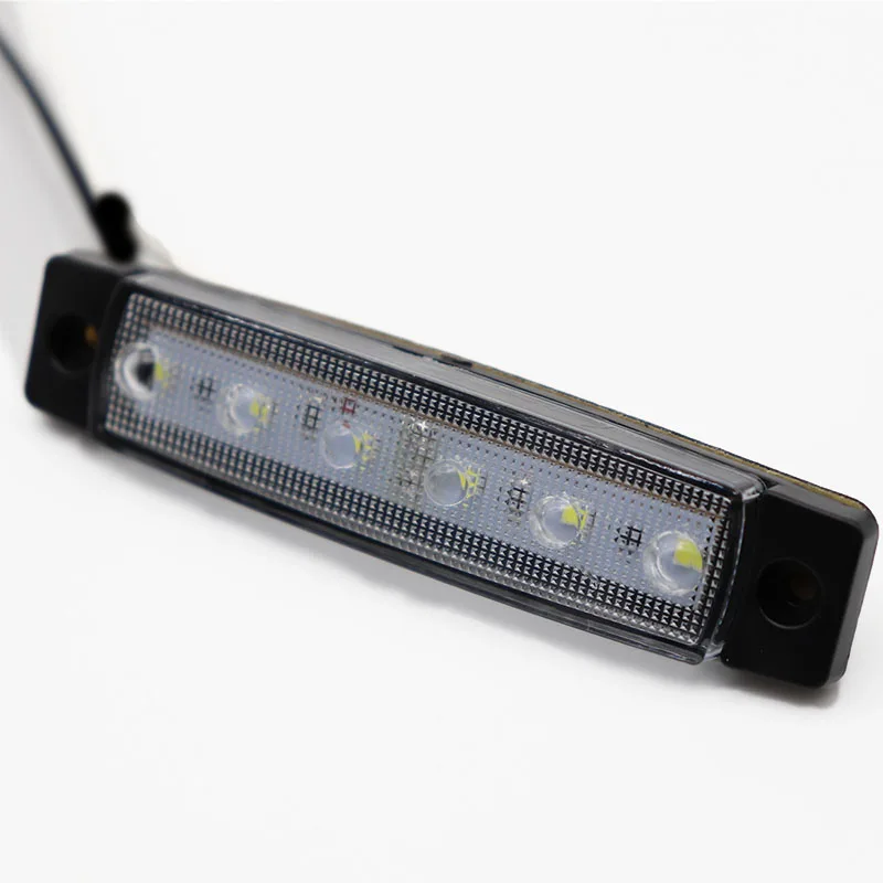 12/24V 6 SMD СВЕТОДИОДНЫЙ прицеп пикап боковые габаритные светодиодный индикатор светильник грузовик для грузовика автобуса просвет боковые Габаритные, задние Предупреждение хвост светильник