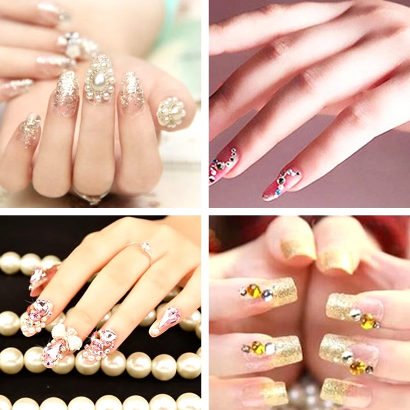 Новые SS3 и SS34 кристалл белый страз Камни Дизайн ногтей глиттер Flatback горный