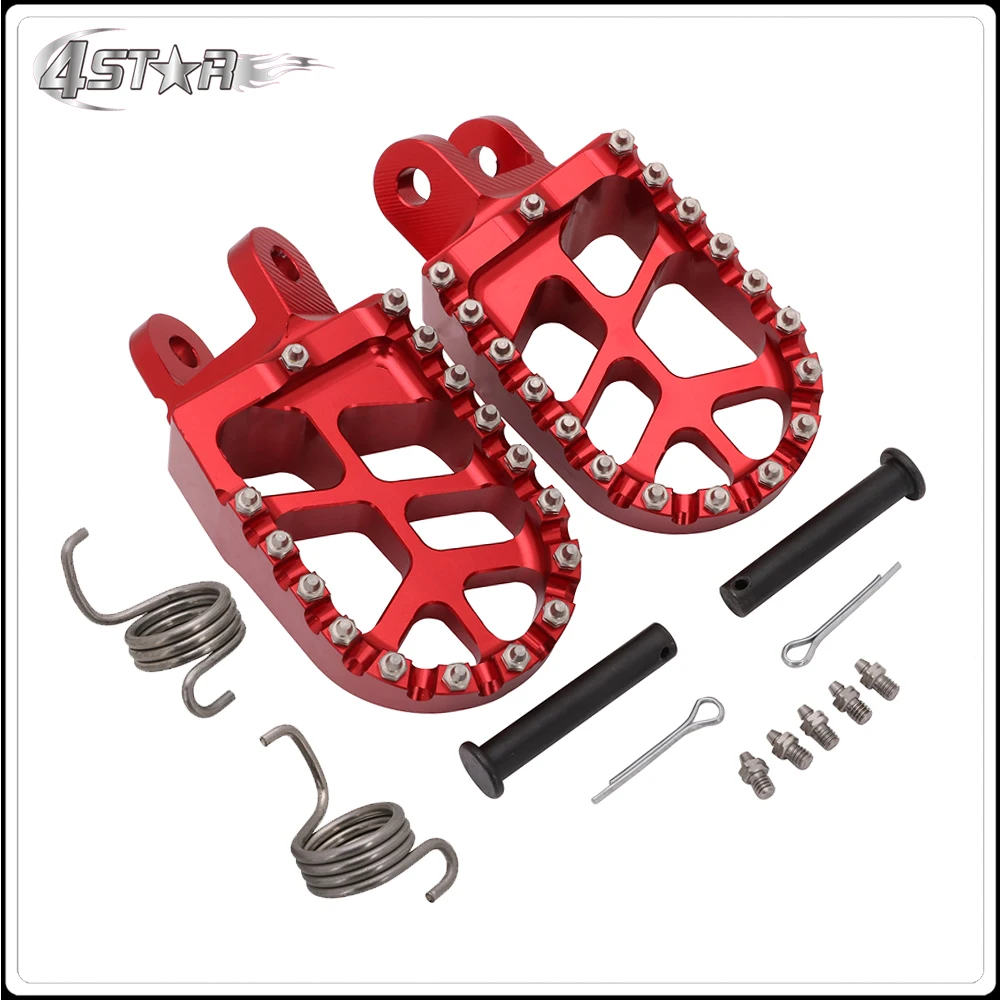 Мотоциклетные красные Алюминиевые Подножки CNC подножки педали для HONDA CRF1000L CRF 1000 L