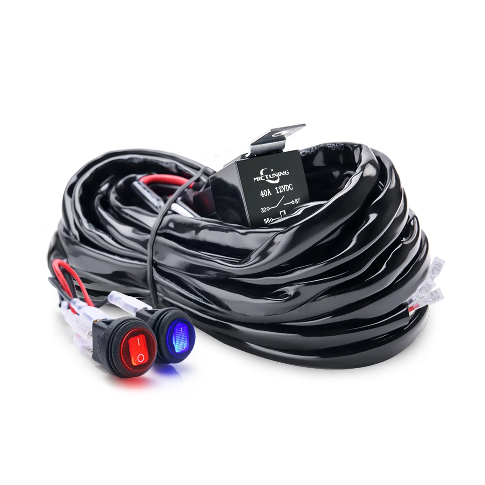 MICTUNING 180 Вт 2 контурный комплект жгутов проводов для светодиодных светильников с