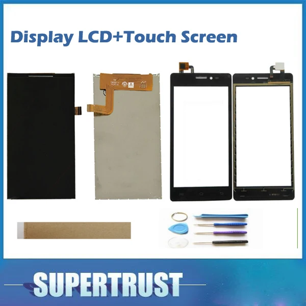 

High Quality For Prestigio Wize C3 PSP3503 DUO PSP3505 PSP3509 PSP3519 Lcd Display+Touch Screen Black Color with tools+tape