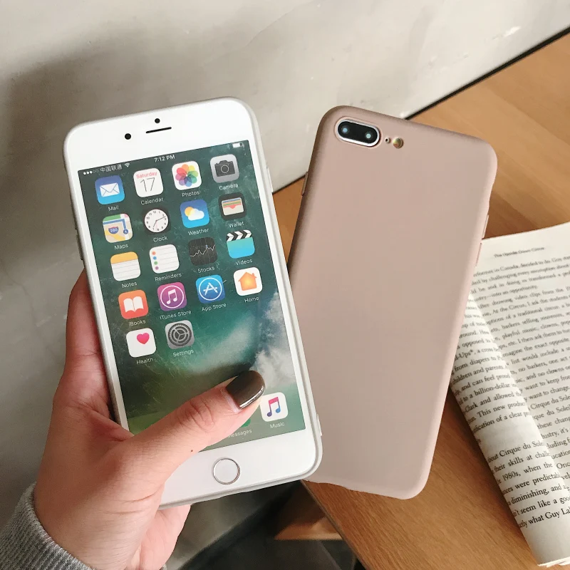 Матовый Мягкий силиконовый чехол для iPhone 5S, SE 6 7 8 plus, Ультратонкий чехол 11 Pro, карамельный цвет, чехол для iPhone x xs max xr, серый светильник, коричневый цвет