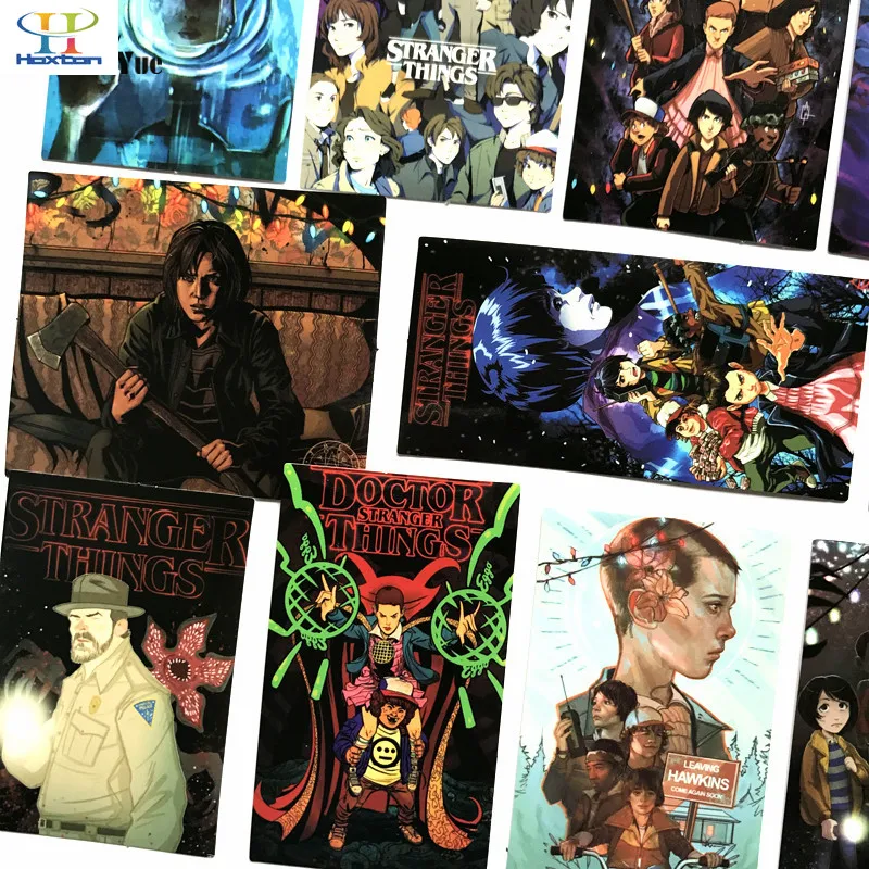 18pcs NEW Stranger Things Cartoon Graffiti Stickers For IPAD phone Laptop Sticker Fridge Skateboard PVC | Автомобили и мотоциклы