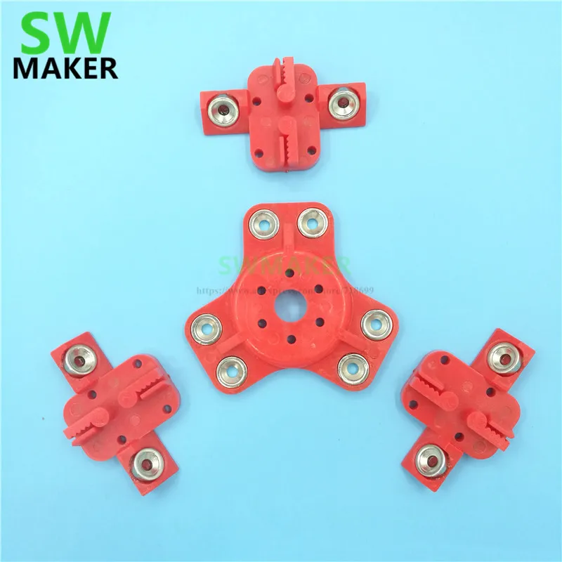 Swчайник Reprap Delta Kossel k800 комплект пластиковых магнитных эффектов + каретки для 3D