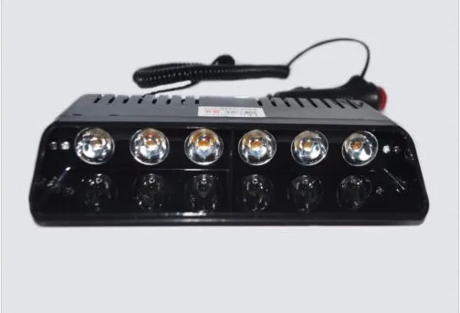 12 В 18 Вт Светодиодная мигающая Автомобильная сигнальная лампа на лобовое стекло