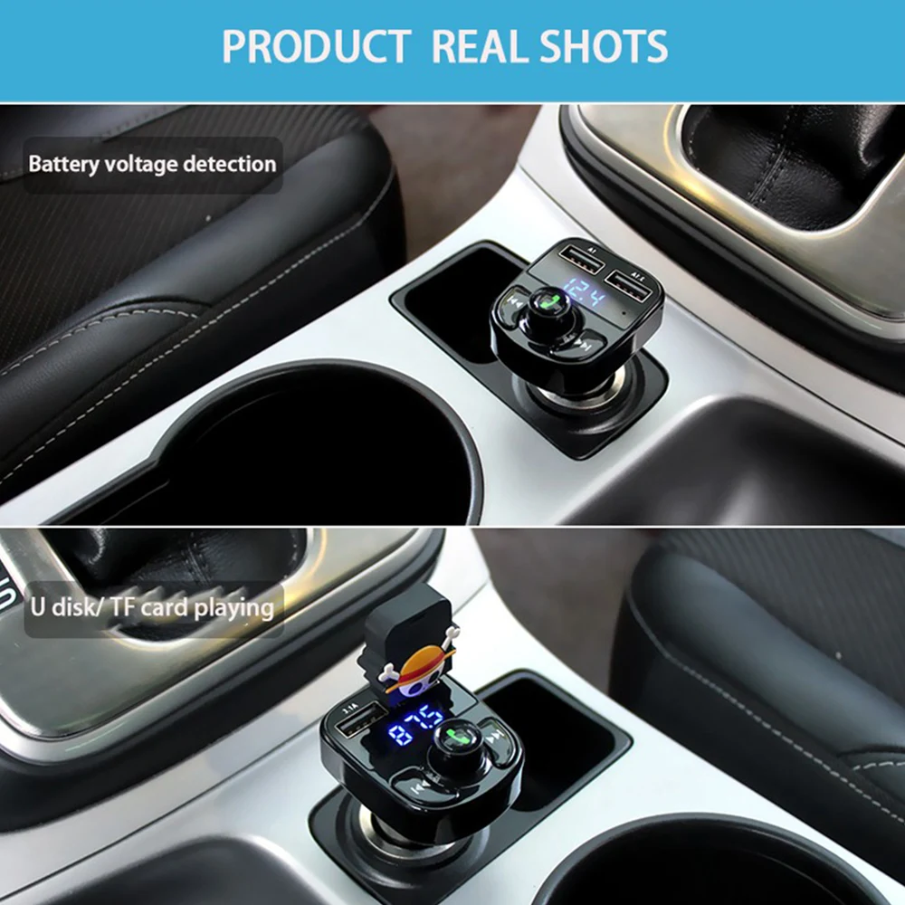 Двойной USB Bluetooth fm передатчик автомобильный модулятор 3.1A Быстрая зарядка Авто
