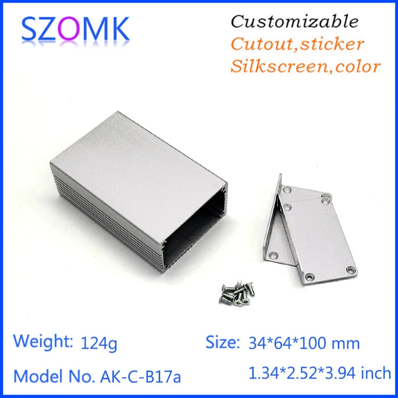 4 шт. алюминиевый корпус усилителя управления szomk 34*64*100 мм | Обустройство дома