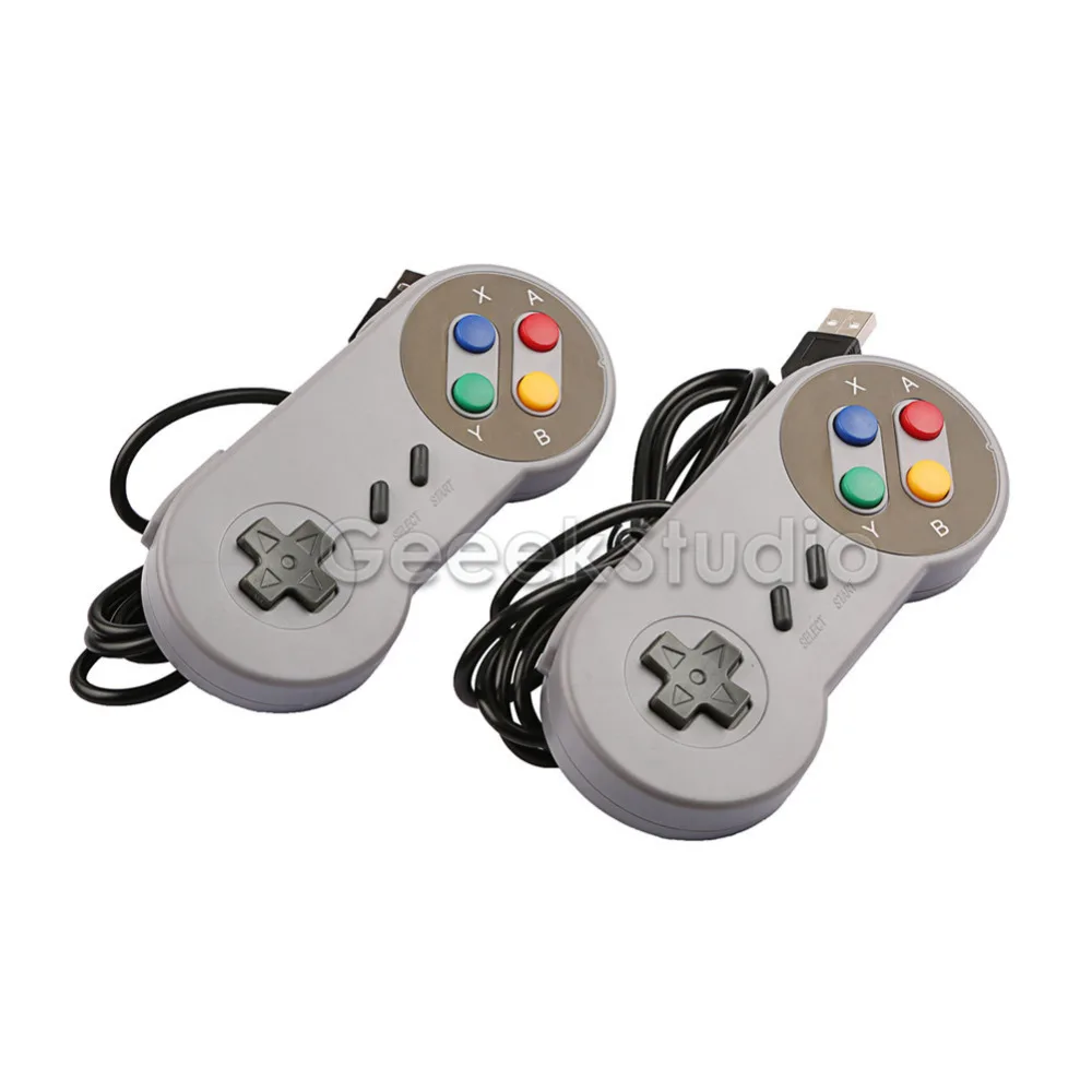2 шт./лот! Игровой контроллер USB SNES джойстик с фланелевой сумкой для ПК Raspberry Pi 3 Model B