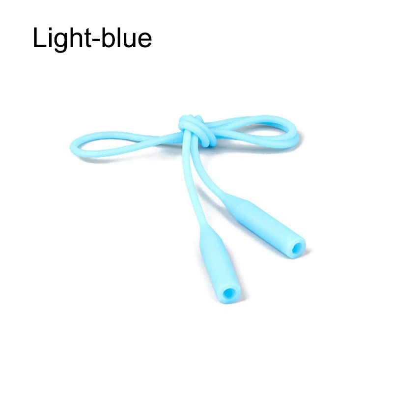 light-blue Новинка 56 см силиконовые очки ремешок на цепочке держатель кабеля шейный ремешок для чтения очки Хранитель DO99 - Цвет: light-blue