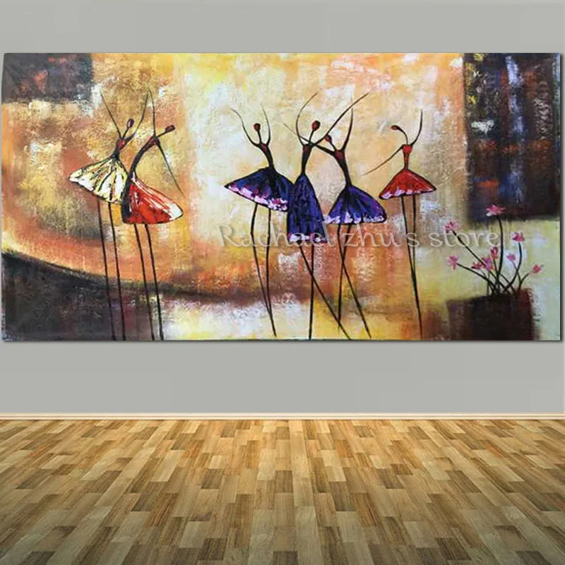 Художественная живопись балерины Ручная роспись Современная Абстрактная