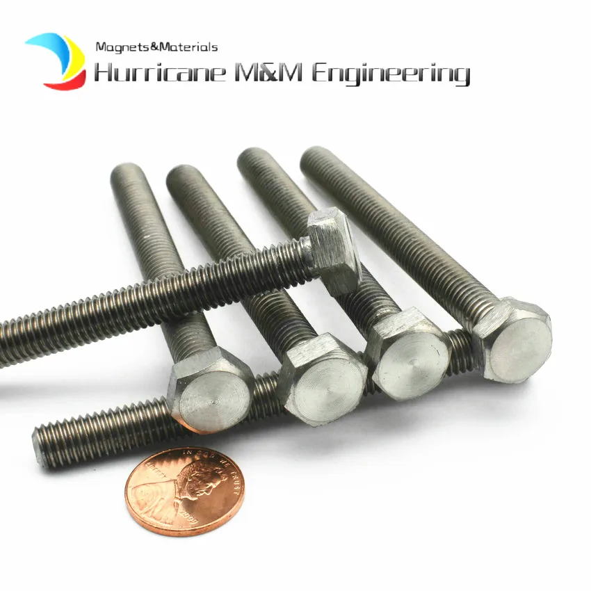 Титановый шестигранный болт M8 M10 M12 M16 M18 M20 10-120 мм Класс 2 шестиугольник DIN933
