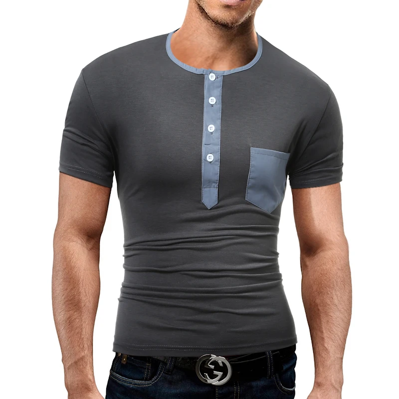 Мужская однотонная приталенная рубашка поло с круглым вырезом|polo shirt brand men|polo menpolo