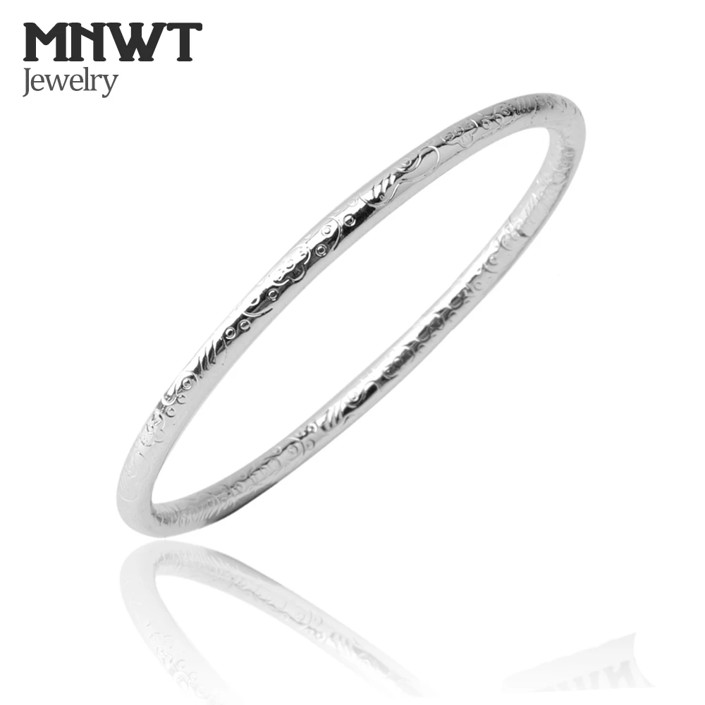 Женский модный простой браслет MNWT с посеребренным покрытием богемные винтажные
