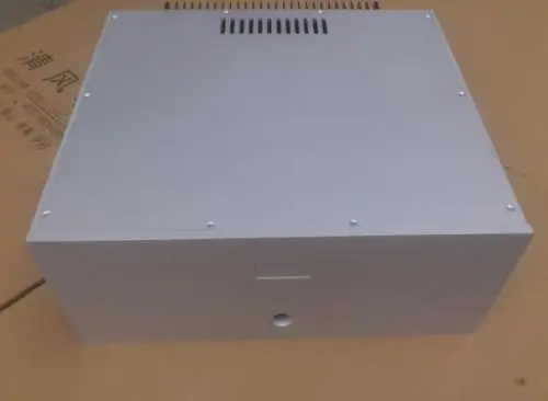 Nobsound усилитель мощности шасси Белый Алюминиевый Корпус DIY корпус коробка
