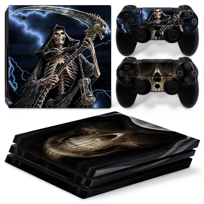 Супер новая версия Череп Дизайн Наклейка Обложка кожа Наклейка для Playstation 4 pro для PS4 Pro консоль контроллер