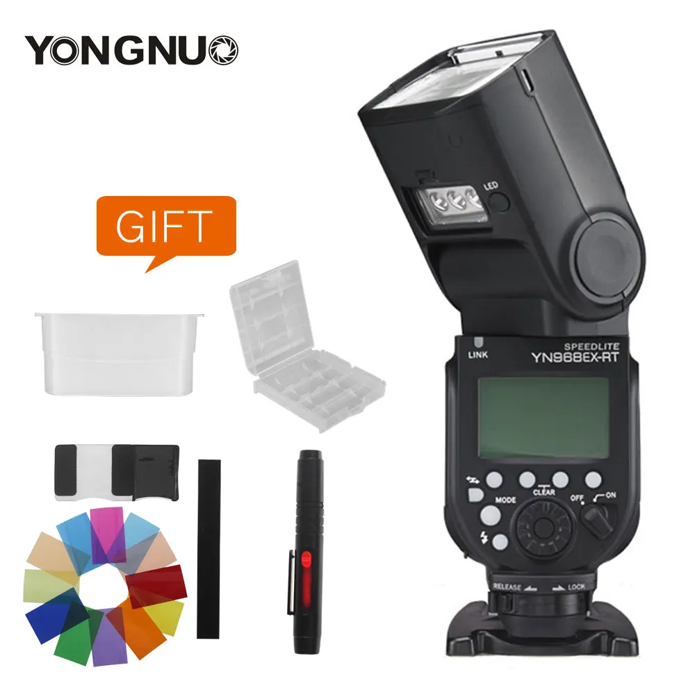 Беспроводная светодиодсветильник вспышка YONGNUO YN968EX RT TTL Speedlite Master HSS для Canon 700D 1100D