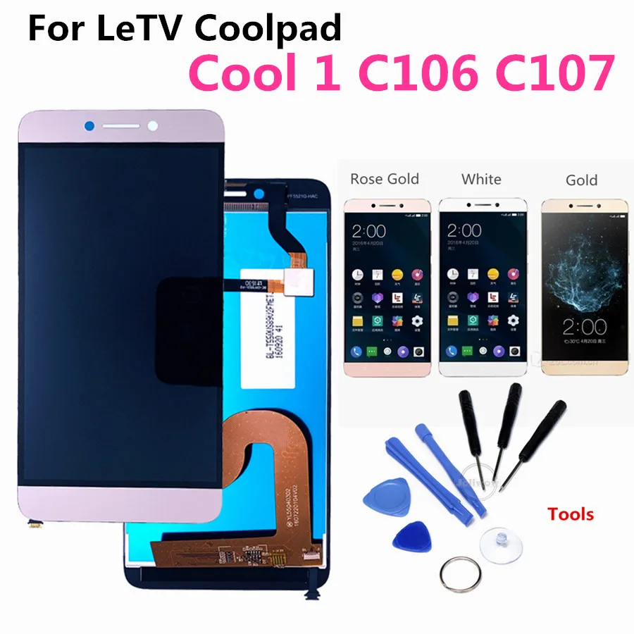 ЖК дисплей Дисплей для Cool1 двойной C106 C107 9 кодирующий преобразователь сенсорного
