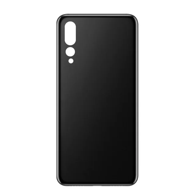 black without lens Стеклянный задний корпус для huawei P20 Pro, чехол для батареи, чехол для двери P20 Pro, Запасная часть - Цвет: black without lens