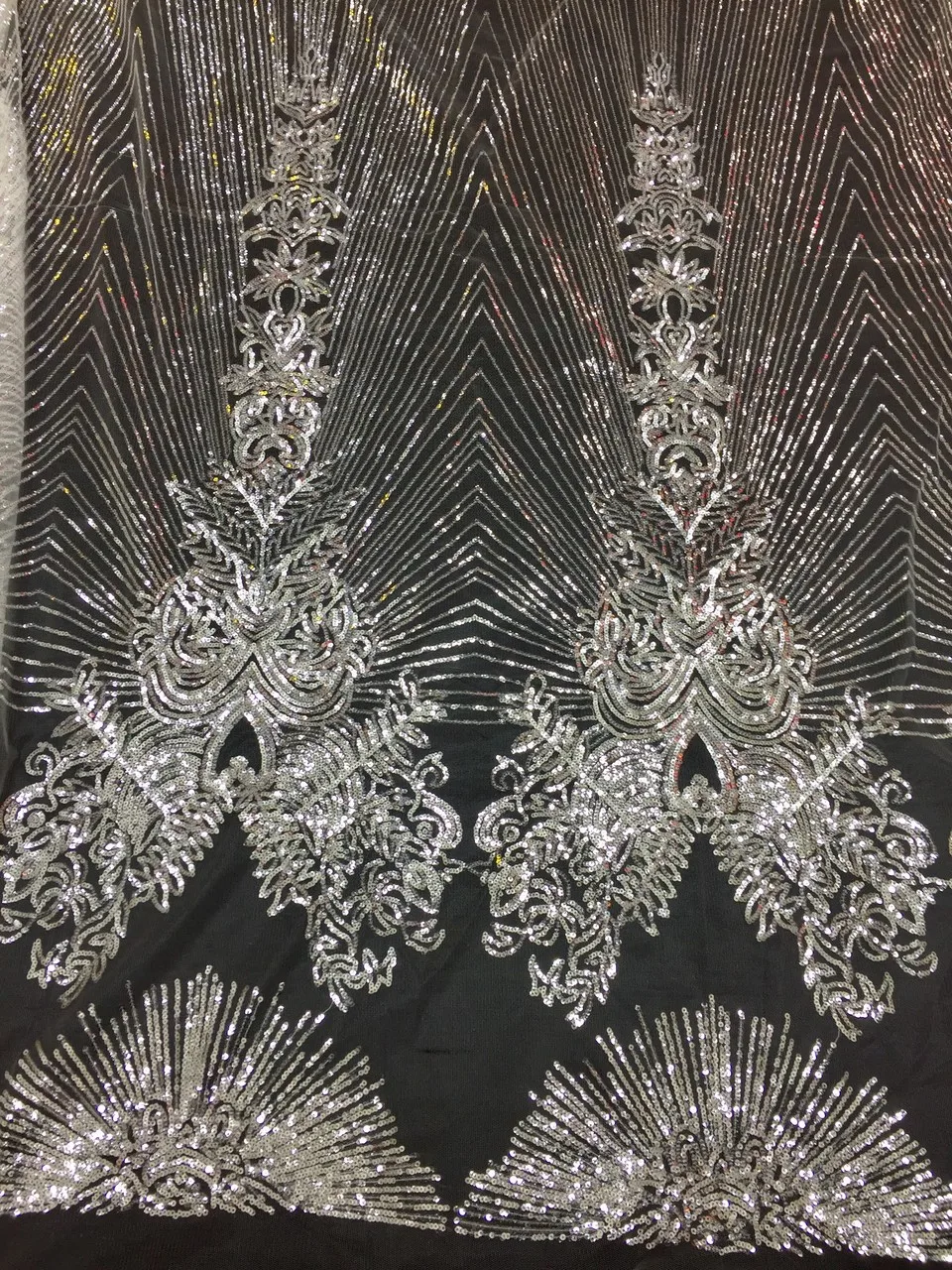 African Lace Fabric French Sequins Net High Quality Sequin for 2018 dress L07 | Дом и сад