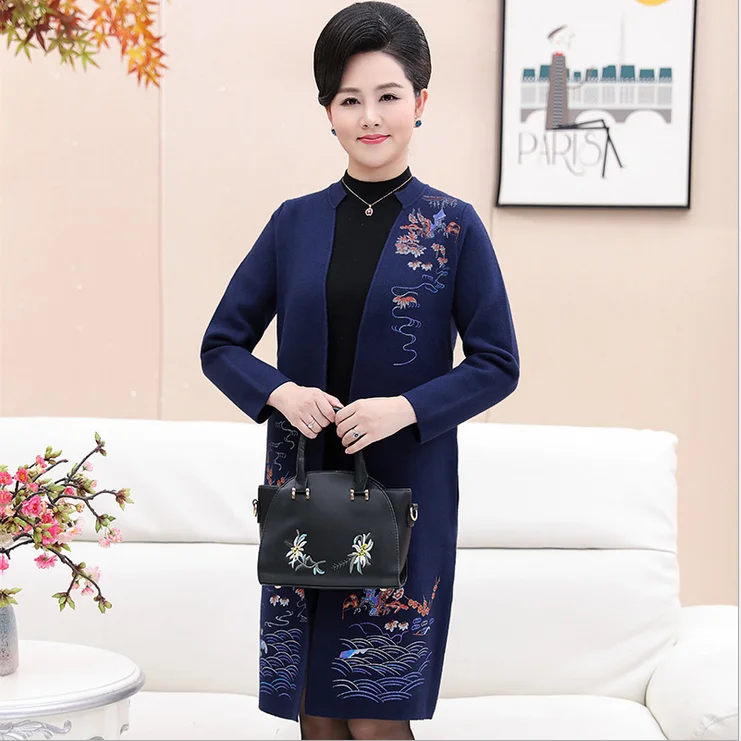 Осенне-зимний новый высококачественный Женский шерстяной кардиган среднего