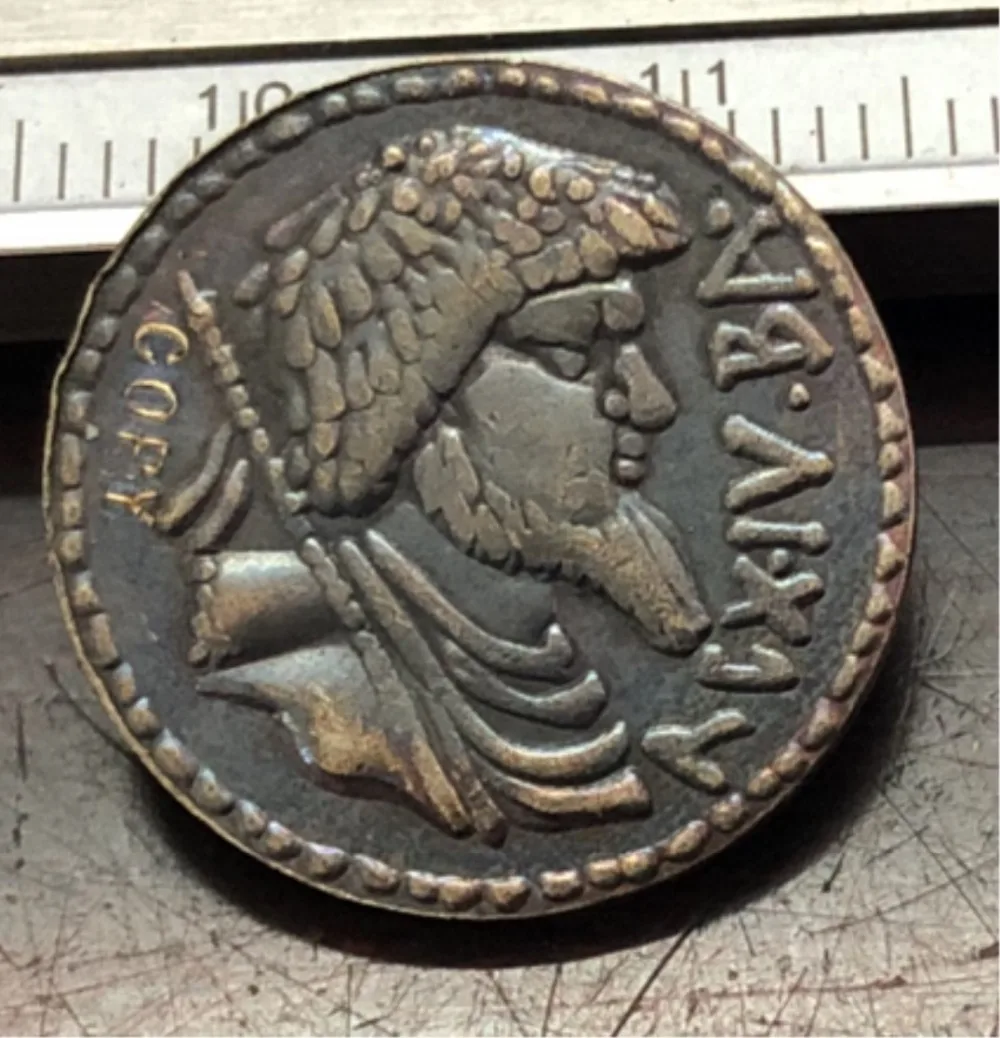 60BC-46BC годы нумидии Дариус-Юба I копия монет | Дом и сад
