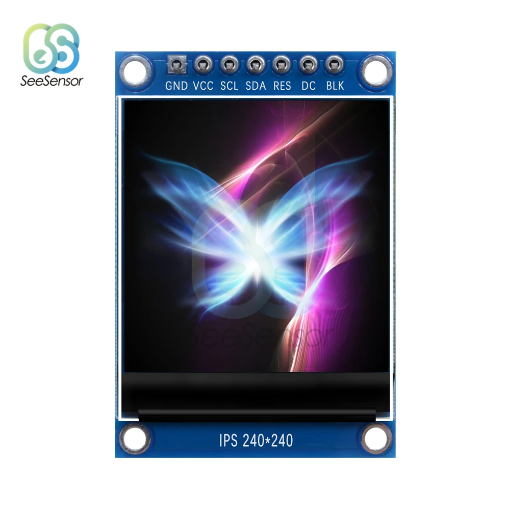IPS 1 3 дюймов В 7PIN SPI HD полноцветный TFT экран ST7789 Привод IC 240*240 ЖК дисплей 240x240|Детали