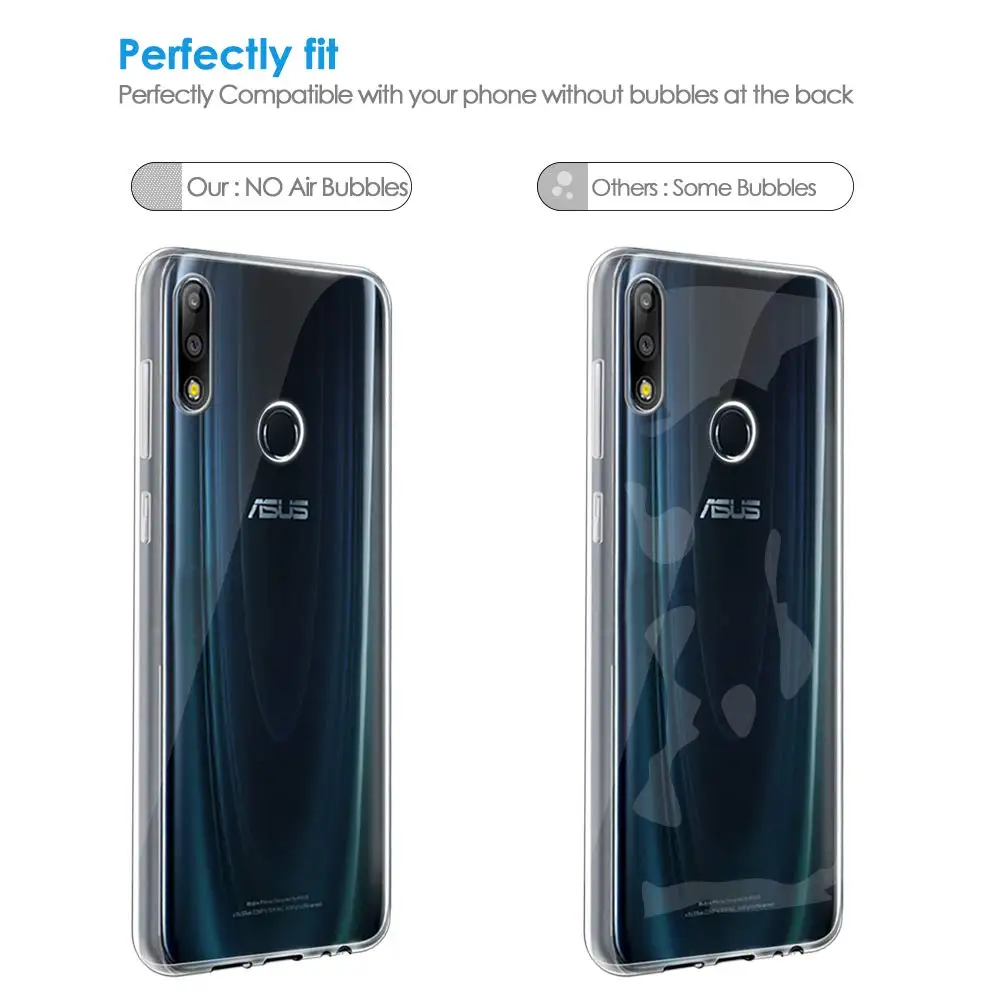 Чехол для Asus Zenfone Max Pro (M2) ZB631KL ZB630KL ультратонкий прозрачный мягкий чехол из ТПУ ASUS