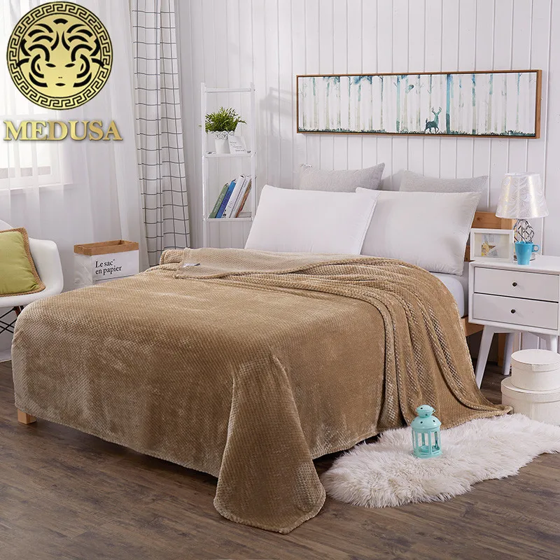 Медуза коралловый флис вязаный ананас ракушки теплое одеяло покрывало Бургундия