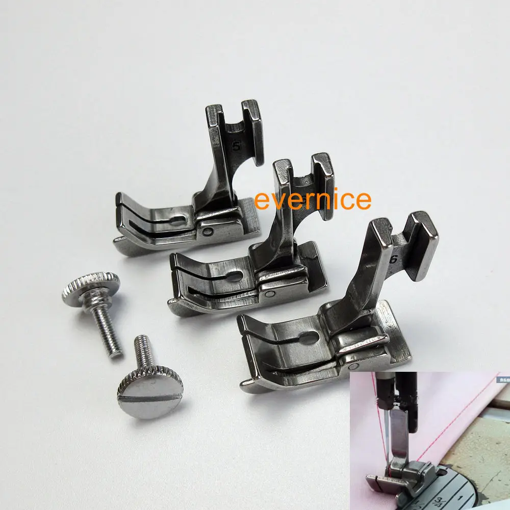 

3 Sets Presser Foot With Right Guide Sp-18 Sp18 For Industrial Sewing Machine