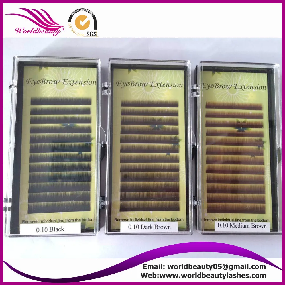 10 лотков в партии расширитель для бровей черный темно коричневый средний 5 6 7 8 мм 0