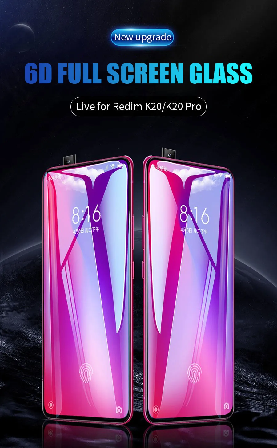 6D полное клеевое покрытие из закаленного стекла для Xiaomi mi 9 9SE Защитная пленка для экрана для Xiao mi 9T Pro Red mi K20 Pro стекло