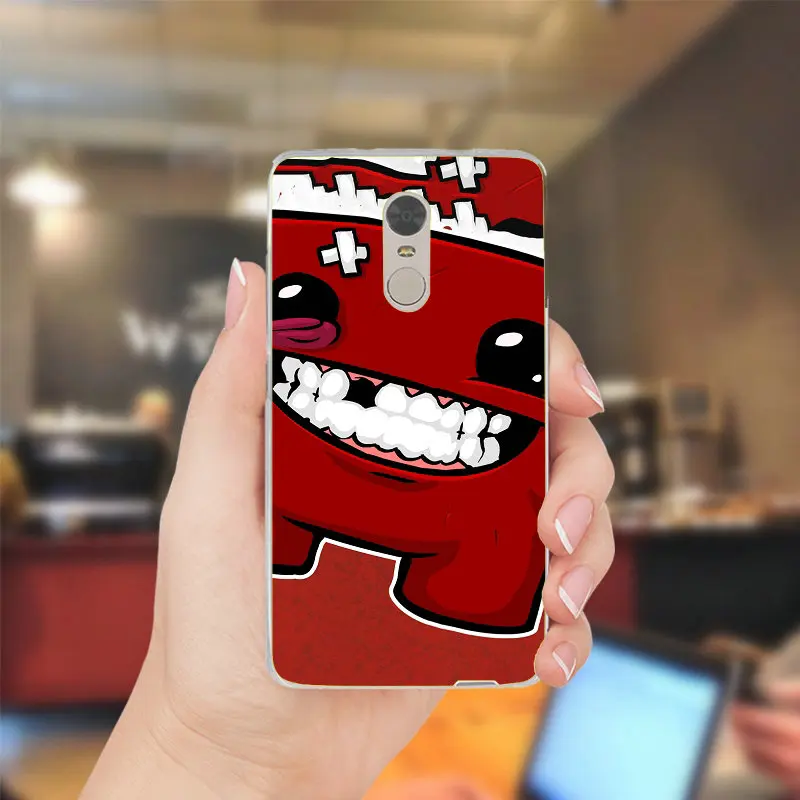 Super Meat Boy Силиконовые Мягкий ТПУ случаи мобильного телефона чехол для Xiaomi Redmi Mi Note 2