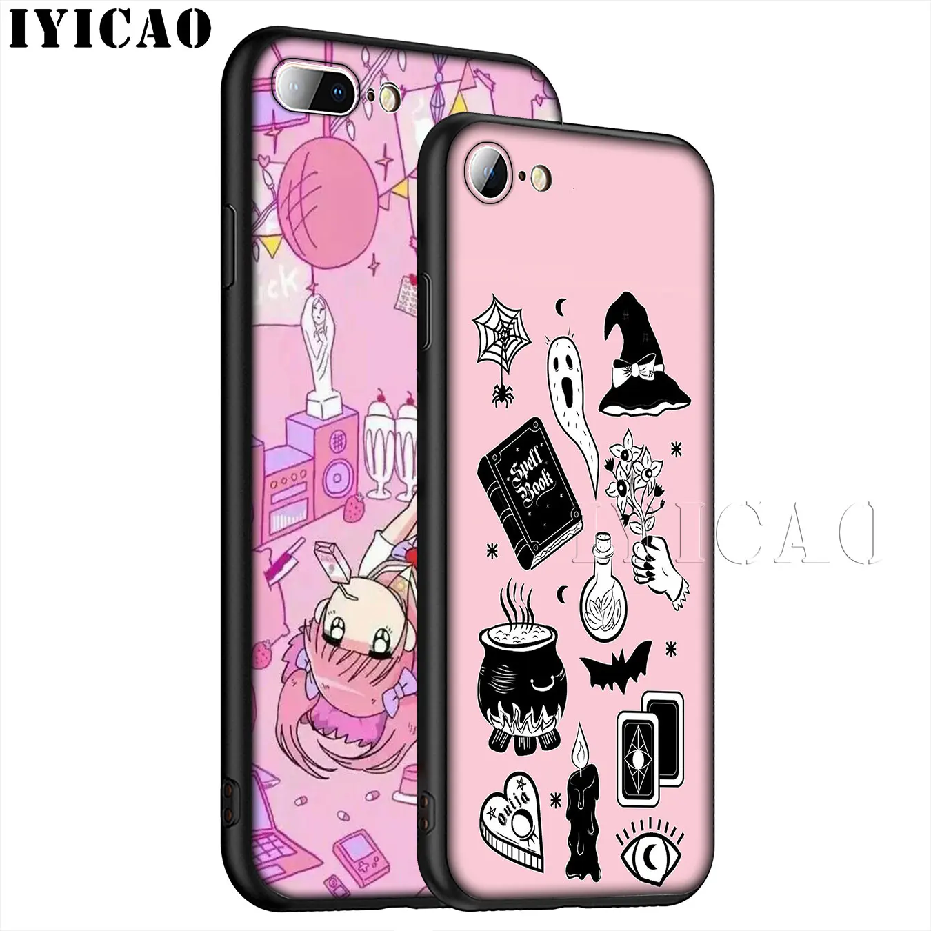 IYICAO Girly Pastel Witch Goth Мягкий силиконовый чехол для телефона iPhone XR X XS 11 Pro Max 6 6S 7 8 Plus 5 5S SE