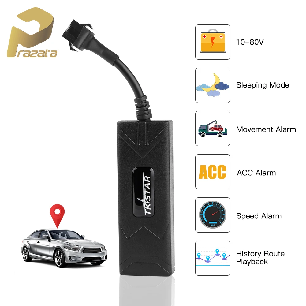Автомобильный мини трекер TKSTAR с дистанционным управлением GPS GSM локатор для