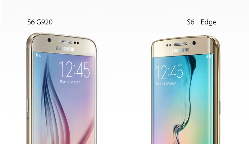 Разблокированный мобильный телефон samsung Galaxy S6 G920F G920A, Восьмиядерный процессор 5,1 дюйма, 3 Гб ОЗУ, 32 Гб ПЗУ, 16,0 Мп, gps, NFC, 4G, LTE, смартфон